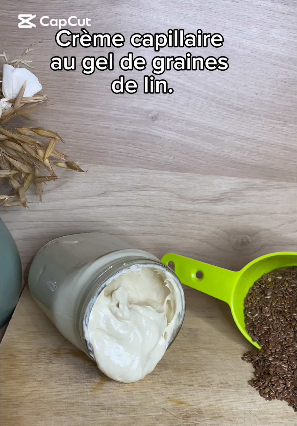 Crème capillaire au gel de graines de lin. #creme #gel #soincapillaire #cheveuxnaturels 