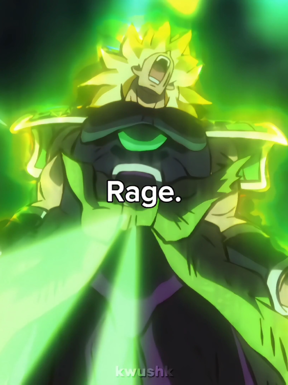 Rage. #rage #dragonball #dbz #broly 