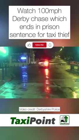 100mph Derby chase which ends in prison sentence for taxi thief #taxis #taxi #driving #taxidriver 