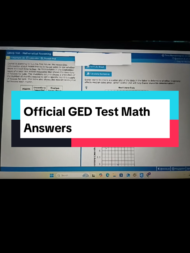 Official GED Test Math Answers #gedexam #gedstudent #gedmath #gedtest  what are the actual answers for math 2024 ged math test passing math ged test  ged 2024 Answers  ged practice math 