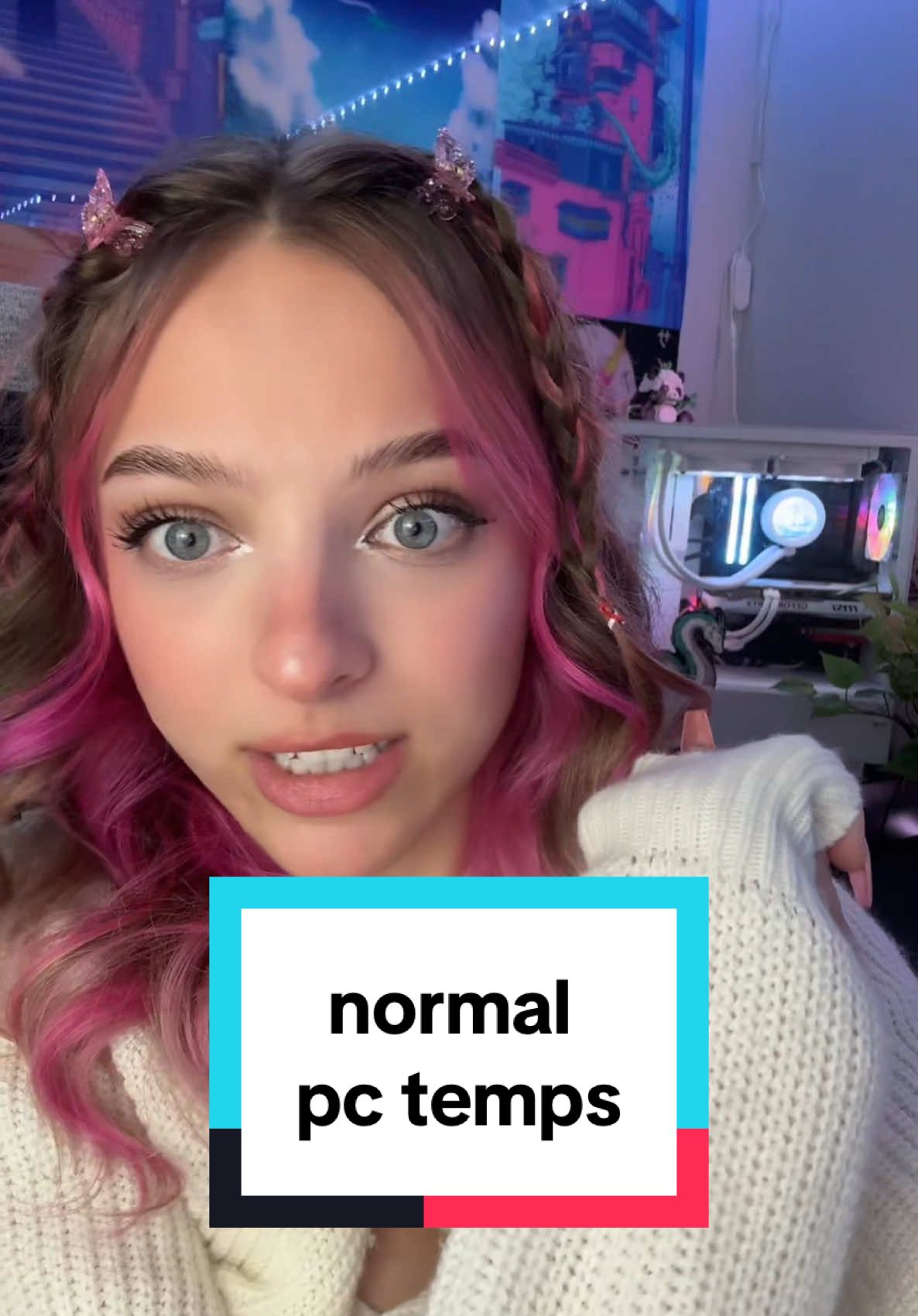 PC TEMPS. - higher temps can be normal. it kinda depends on a lot of things. #lindseyszn #techgirl #GamerGirl #gamergirl #techbaddie #pctemps #gpu #cpu 