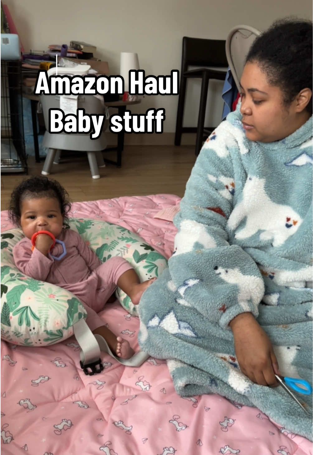 Amazon Haul, brought some things for babygirl, she got some new toys and a sleep suit #amazon #amazonfinds #amazonhaul #amazonbabyfinds #amazonbabymusthaves #babytoys #montessori #montessoritoys #babymerlinsleepsuit #mustela  #MomsofTikTok 