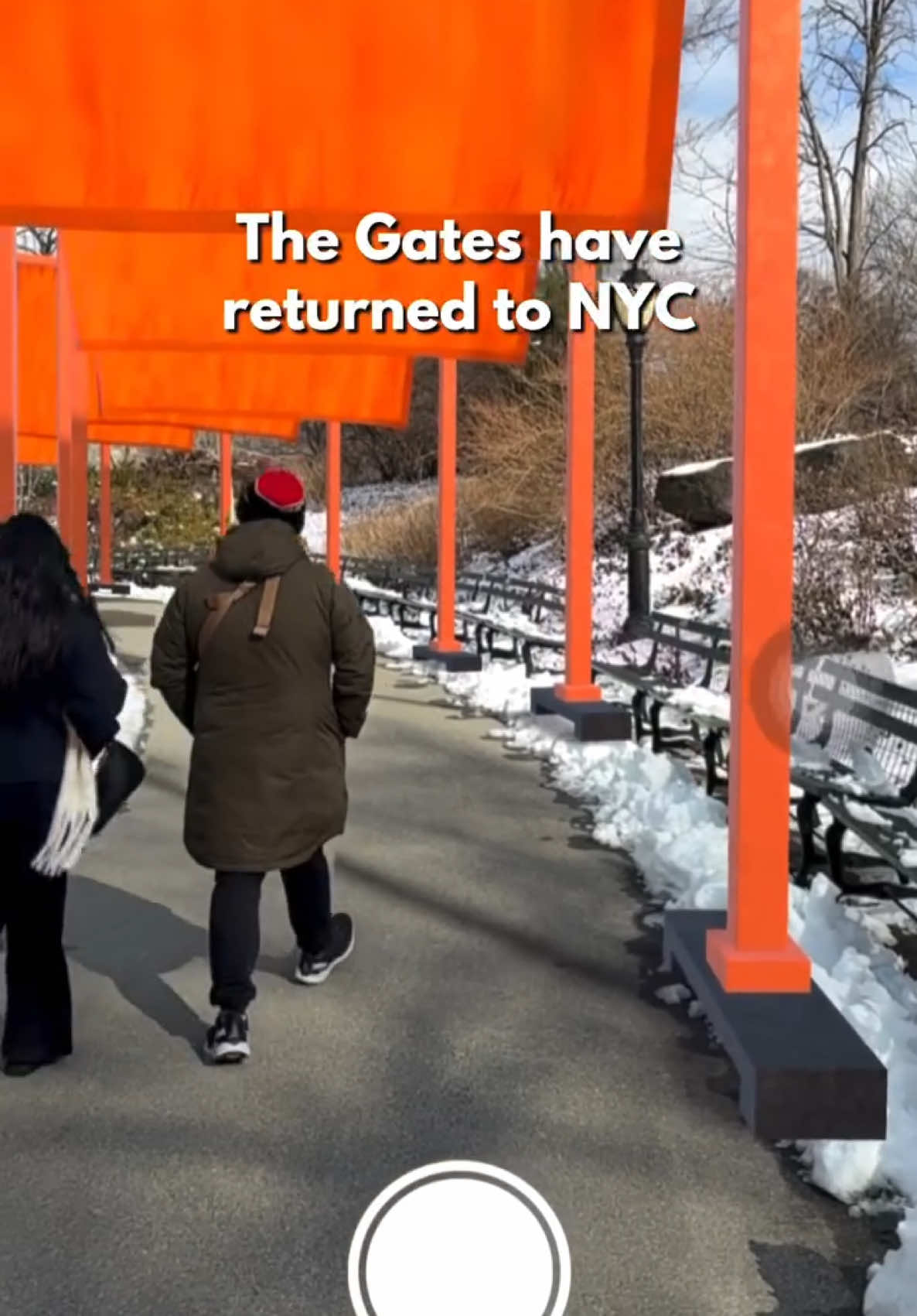 FIRST LOOK: The Gates Retrospective 🧡 Do you remember the Gates? In February–March 2005, The Gates by artists Christo and Jeanne-Claude transformed Central Park into a vibrant public art installation. The 7,503 saffron-colored gates covered 23 miles of the park’s pathways, attracting 4 million visitors in 16 days. To celebrate the 20th anniversary of The Gates, the designers, along with Central Park and Bloomberg Philanthropies, are partnering on a five-week celebratory retrospective, which includes an exhibition at The Shed and an augmented reality (AR) experience in Central Park. How to relive The Gates in Central Park: 🧡Visitors can see the re-creation using a groundbreaking AR from Bloomberg Connects app. (Free!) 🧡There are 15 scanning stations in the AR zone inside Central Park. After scanning your phone, The Gates will appear, providing a vista of digital gates unfolding on the pathway. The Shed Exhibition The immersive exhibition includes photos, movies, drawings, construction items as well as a fascinating scale model of The Gates in Central Park. WHERE:📍The AR Experience is in the area around The Lake and Bethesda Terrace. See image in stories for the map. The exhibition is at The Shed WHEN: ⏰ Opens Feb 12, through March 23.  TICKETS: 🎟️ The AR experience is completely free! Tickets for the Shed exhibition are pay as you wish ($10 suggested). Do you remember The Gates? Special thanks to @nyclovesnyc for sharing some of his movie clips with us!  @BloombergDotOrg @Bloomberg Connects @The Shed  #TheGates #publicart #centralpark #nyc #newyorkcity