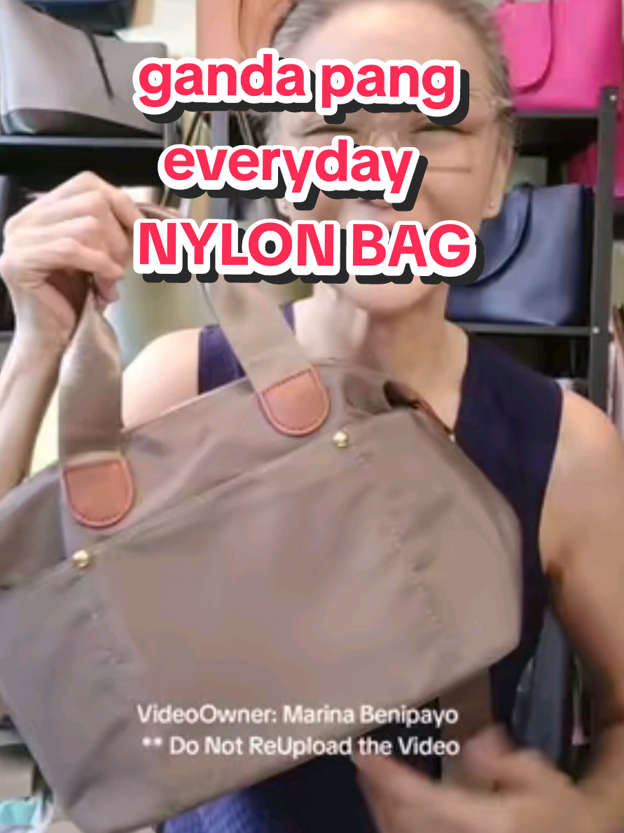 just the right size ❤️ #nylon #bag #everydaybag #tote #handbag #shoulderbag #crossbody #longervideos 