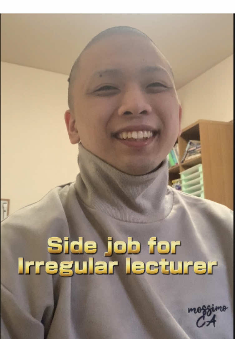 Side job for Irregular lecturer. #onlinelanguagetutor #onlineJapanesetutor #lecturer #teacher #parttimelecturer  