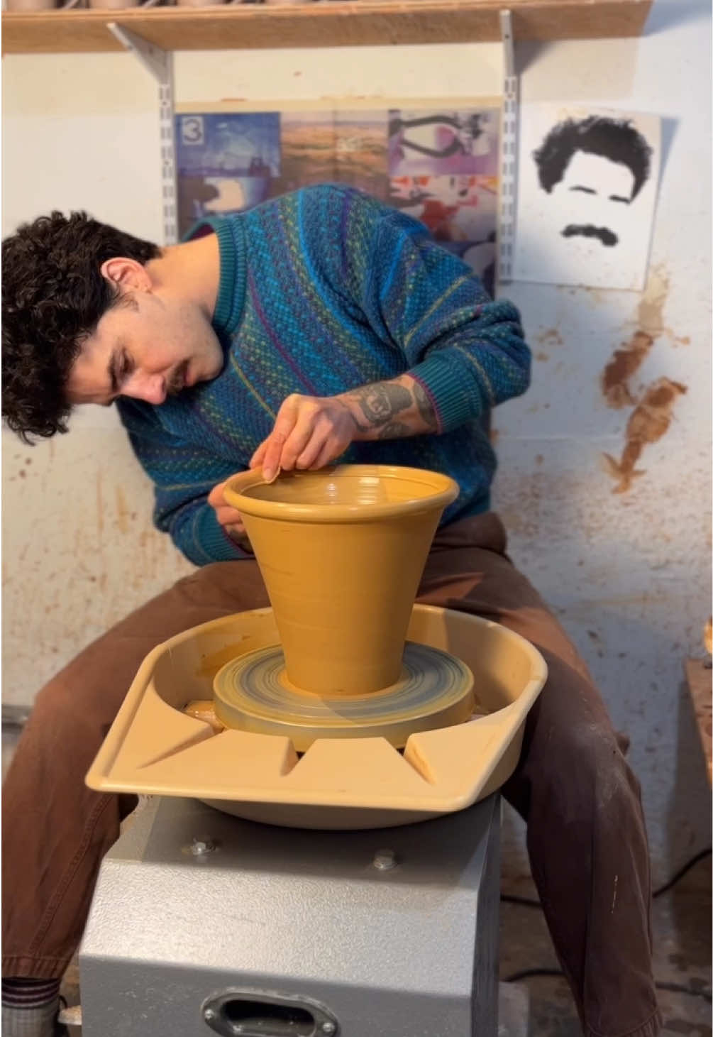 yellow iron from the clay garden #pottery #asmr 