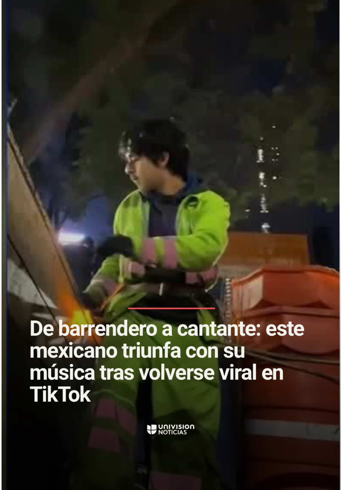 🎤🇲🇽 De barrendero a cantante: este mexicano triunfa con su música tras volverse viral en TikTok. La vida de Macario Martínez cambió en tan solo dos semanas luego de que un video promocionando su música se viralizara. Tras el éxito de la grabación, este joven mexicano dejó su trabajo como barrendero y ahora hace parte de la lista de artistas que participarán en uno de los festivales musicales más importantes de México. El joven de 23 años ya cuenta con casi un millón de seguidores en la red social que lo lanzó a la fama. Informa Jafet Tirado. 📺 Más del Noticiero Univision a las 6:30pm/5:30C y Edición Nocturna a las 11:30pm/10:30C. #MacarioMartínez #festival #México #música #historia #barrendero #Uninoticias #UnivisionNoticias 