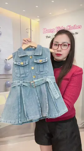 Váy jean sang xịn cho bé gái #quanaotreem #quanaobegai #vaybegai #vaychobegai 