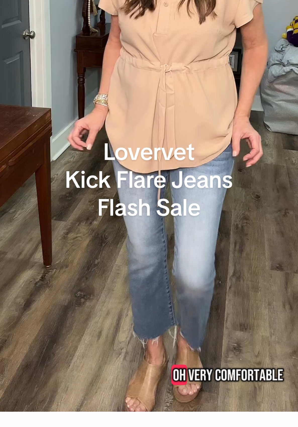 Lovervet boutique quality jeans with amazing stretch! Size down one size. #jeans #lovervet #kickflare #womenownedbusiness #womenover50 #fashion #TikTokShop #tiktokshoploveatfirstfind #tiktokshoprestock #tiktokshopfinds #seasonalgems #lovelanguage #ValentinesDay #casualoutfits #ootdinspo @Emma Lous Boutique 