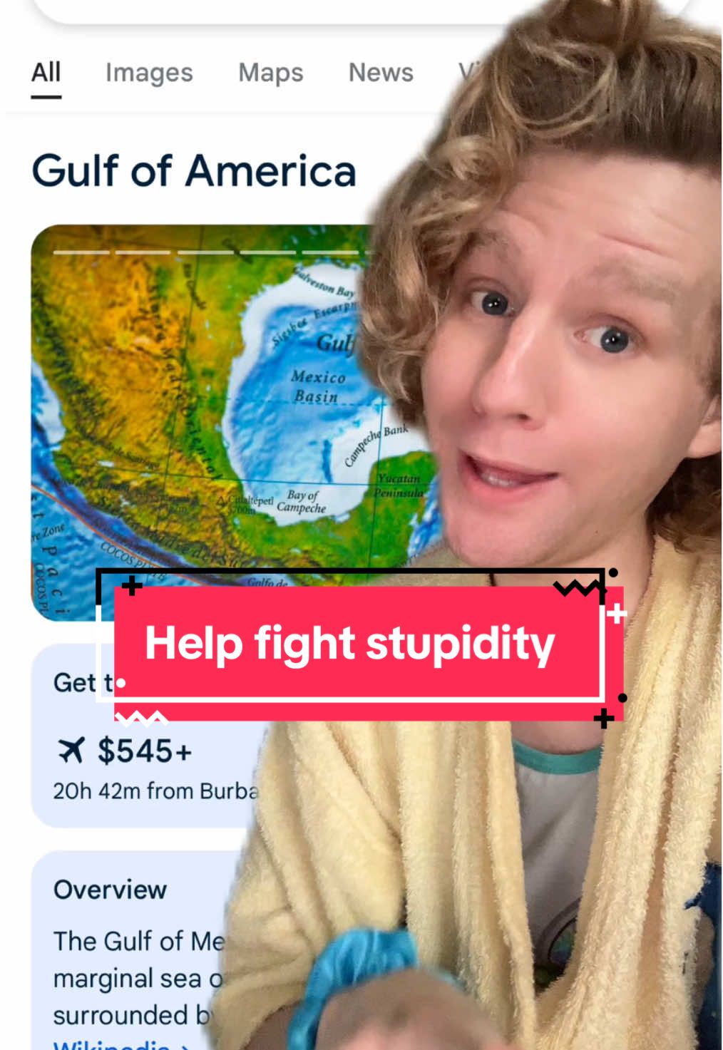 Do you wanna fight stupidity and get under Donald Joe at Trumps skin? #GulfOfMexico #GulfOfAmerica #Idiocracy #greenscreen