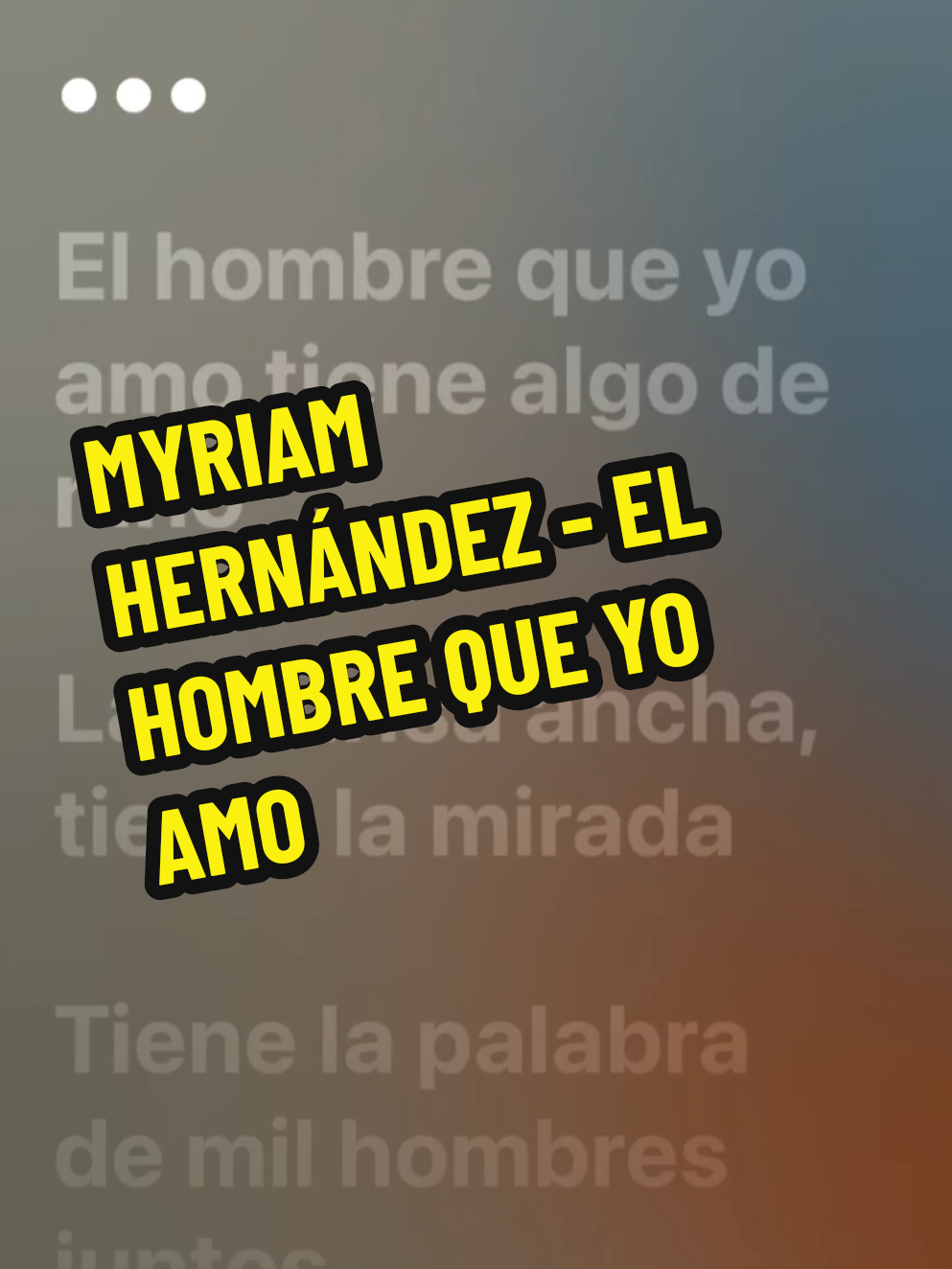 MYRIAM HERNÁNDEZ - EL HOMBRE QUE YO AMO #myriamhernandez #elhombrequeyoamo #tendencia #parati #foryou #gustosculposos🎵 #Viral #paratiiiiiiiiiiiiiiiiiiiiiiiiiiiiiii #fyp 