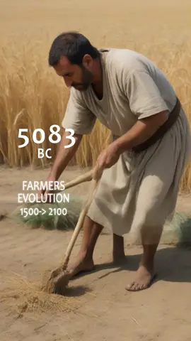 Evolution of farmers made with AI #evolution #ai #farm What should be the next profession?