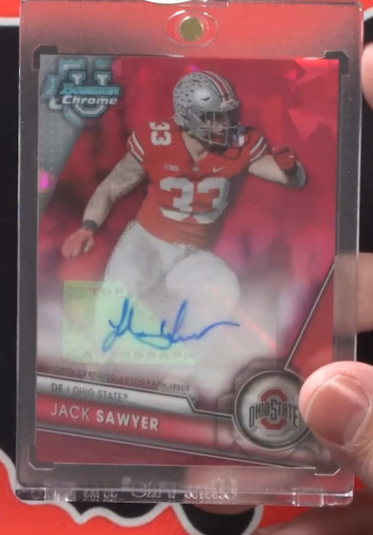 I bought ANOTHER Jack Sawyer 1/1 Superfractor for the PC 🔥 #cardcollector2 #sportscards #cardshop #ohiostate #jacksawyer 