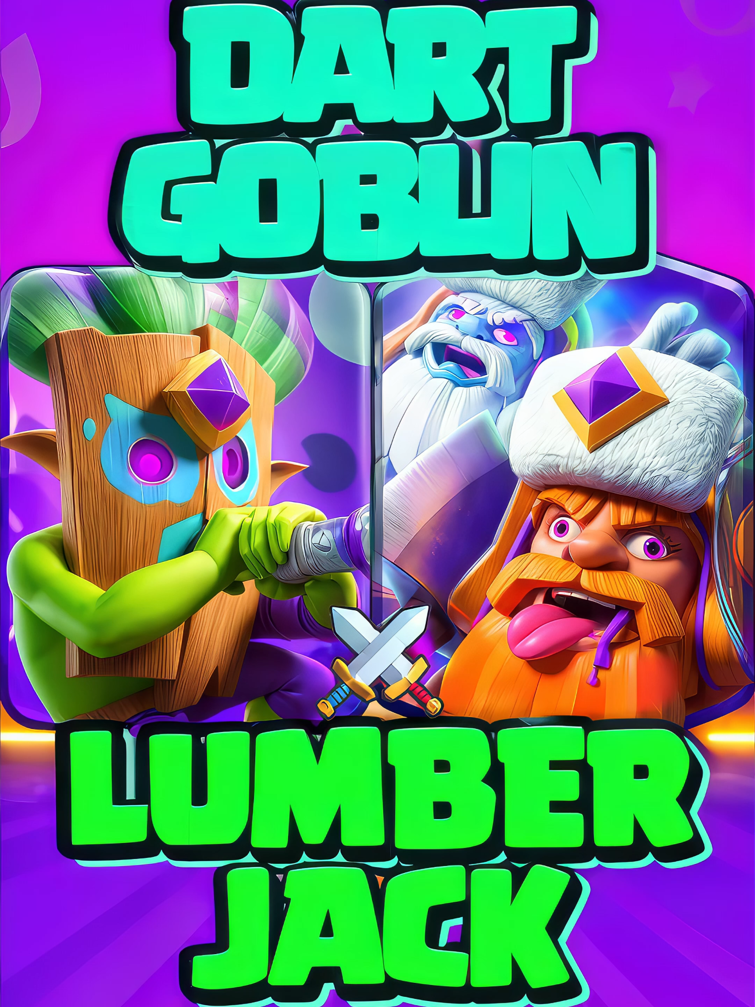 DART GOBLIN + LUMBERJACK vs EVOLUTIONS 🎯🪓 #clashroyale #supercellcreator