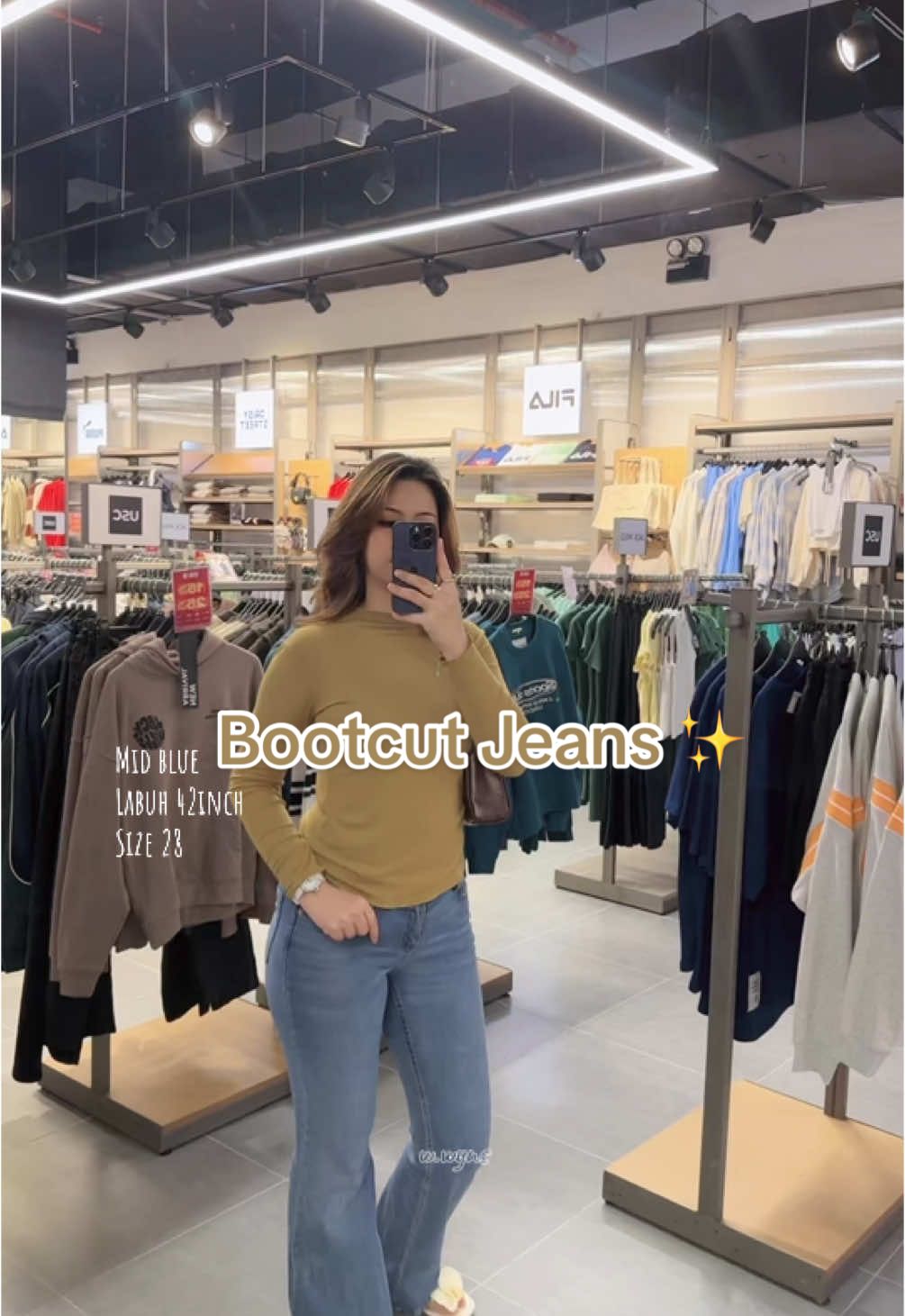 Bootcut jeans tpaling on🔝 ye ✨Moh laa grab korang 😍 #bootcutjeans #outfit #fyp #fyppppppppppppppppppppppp 