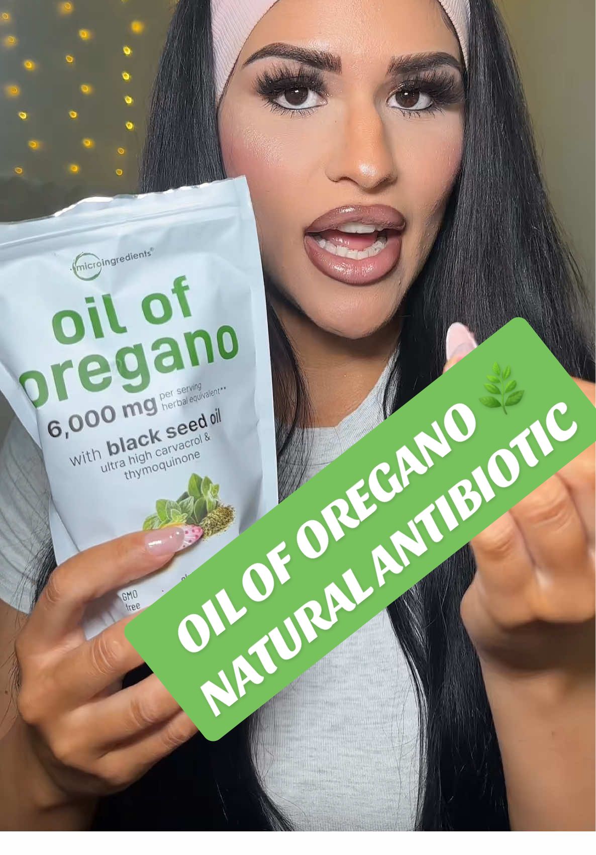 I take two of these oil of oregano capsules every day! It’s a natural antibiotic and helps me especially from getting sick! My winter essential!✨ #health #MomsofTikTok #oiloforegano #oiloforeganobenefits #tiktokshop #tiktokshopfinds #tiktokmademebuyit #healthylifestyle 