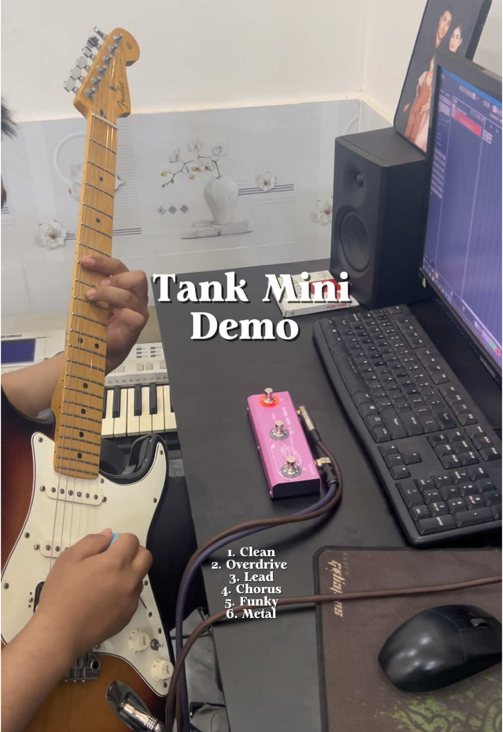Tank Mini - Bàn đạp hiệu ứng Guitar mini nhỏ gọn