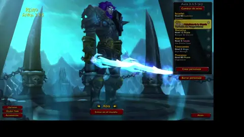 sacando transfis para espadas de una mano #wowww #wownaerzone #wowaura #wow3.3.5 #ultimowow