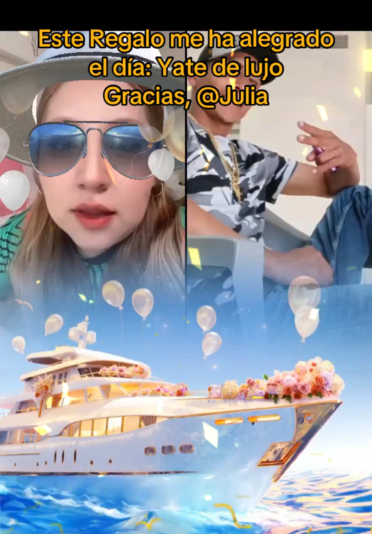 ¡Gracias por el magnífico Regalo que enviaste a mi LIVE! Significa mucho para mí saber que aprecias mi contenido.@Julia #livegift #luxuryyacht #yatedelujo #parati #viraltiktok #thanks 