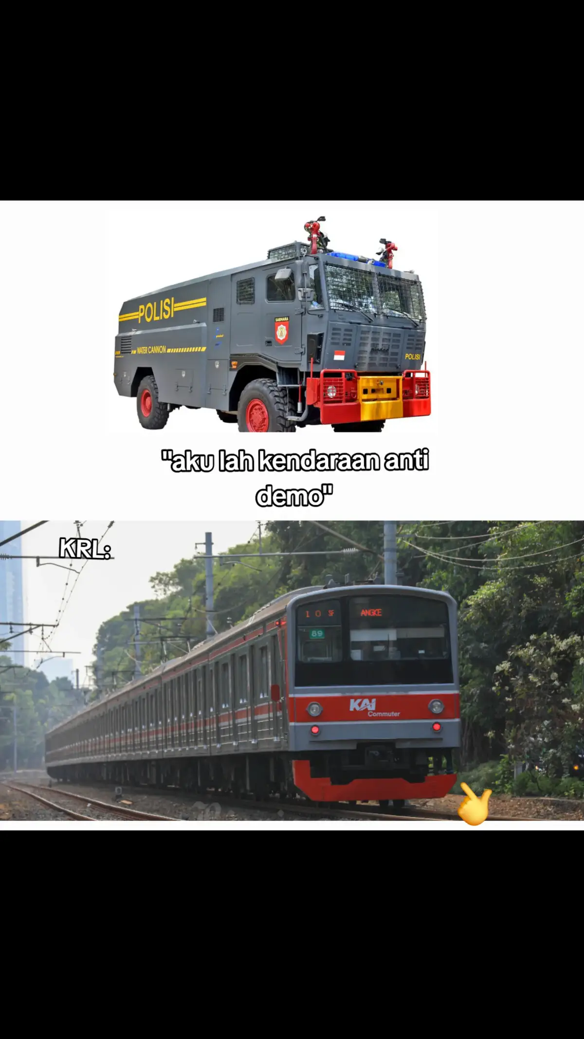 krl bahkan ga pernah di serang pendemo 🗿 #fyp #meme #krl #demo 