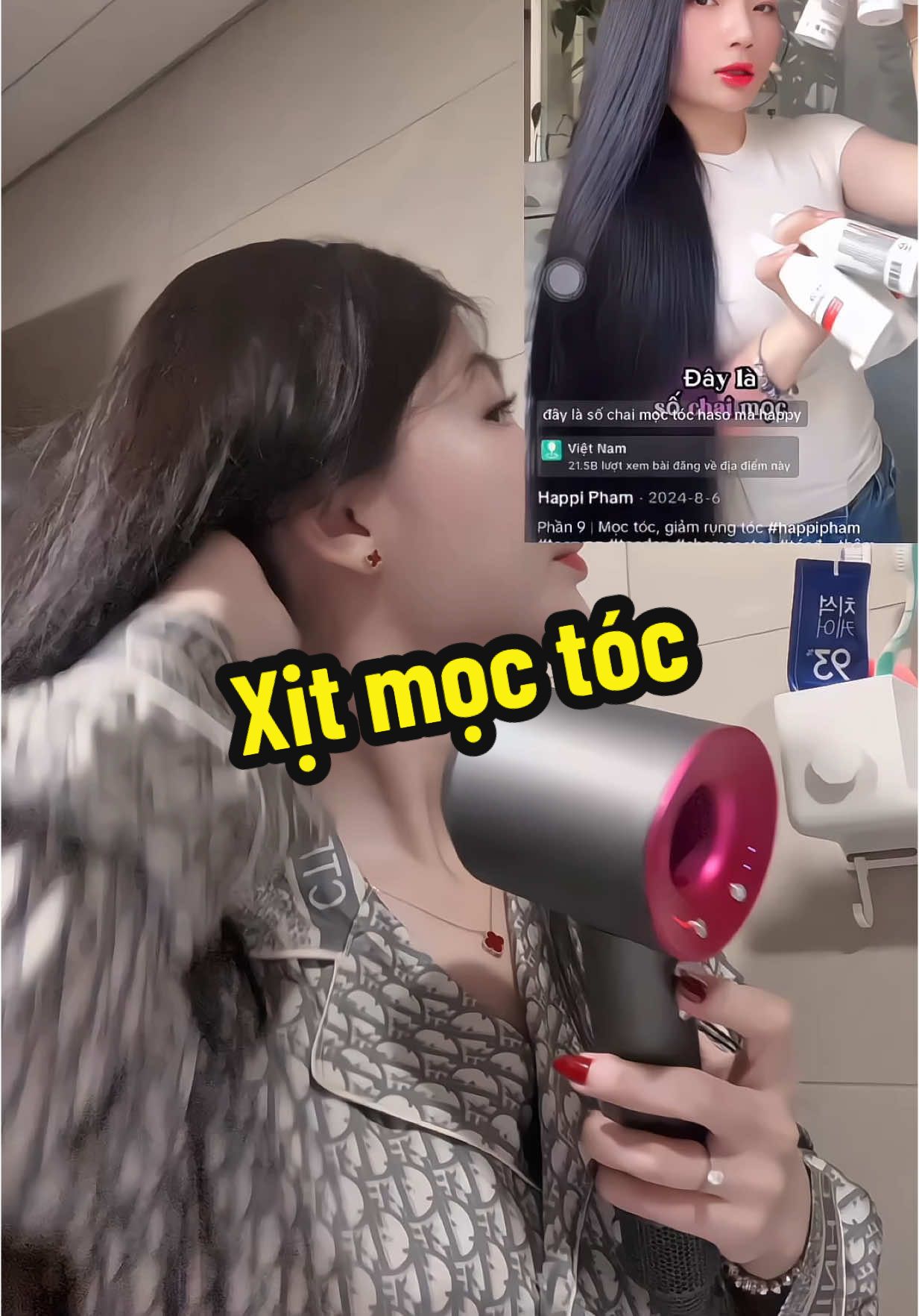 Kích mọc tóc hiệu quả thiệt nha mấy bà, tóc con mọc lỉa chỉa luôn. Hàng xịn có khác. Nên thử nha mấy ce 👌🏻👌🏻#kichmoctoc #xitkichmoctoc #hasolhair #hasolhairvietnam 
