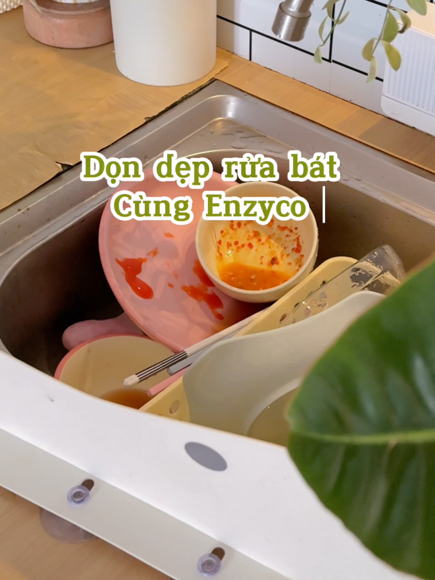 Sử dụng sản phẩm tự nhiên từ hôm nay! - Cùng Enzyco dọn dẹp, rửa bát nha! #enzyco #nuocruachen #enzymedua #lamsach #tunhien #khonghoachat #antoanchotre #EcoFriendly #luachonthongminh #quatang #xuhuong #fyp #viral