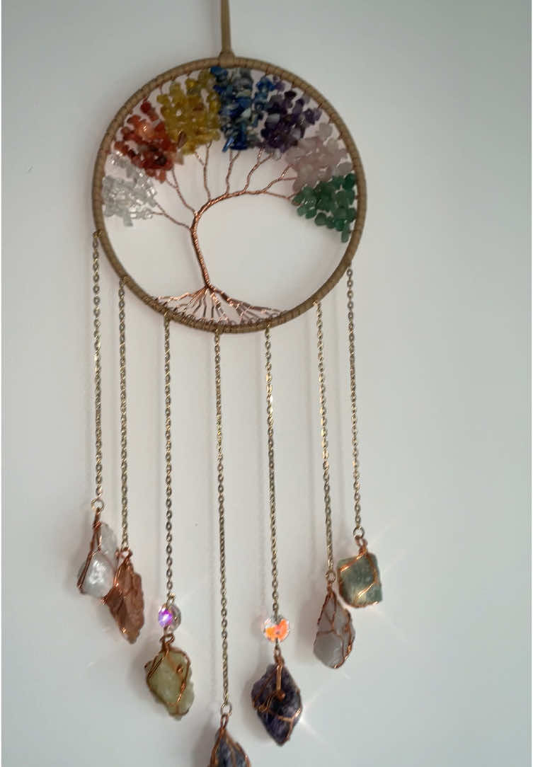 Just finished making another crystal sun catcher!! #crystals #suncatcher #fyp #TikTokShopLoveAtFirstFind #spotlightfinds 