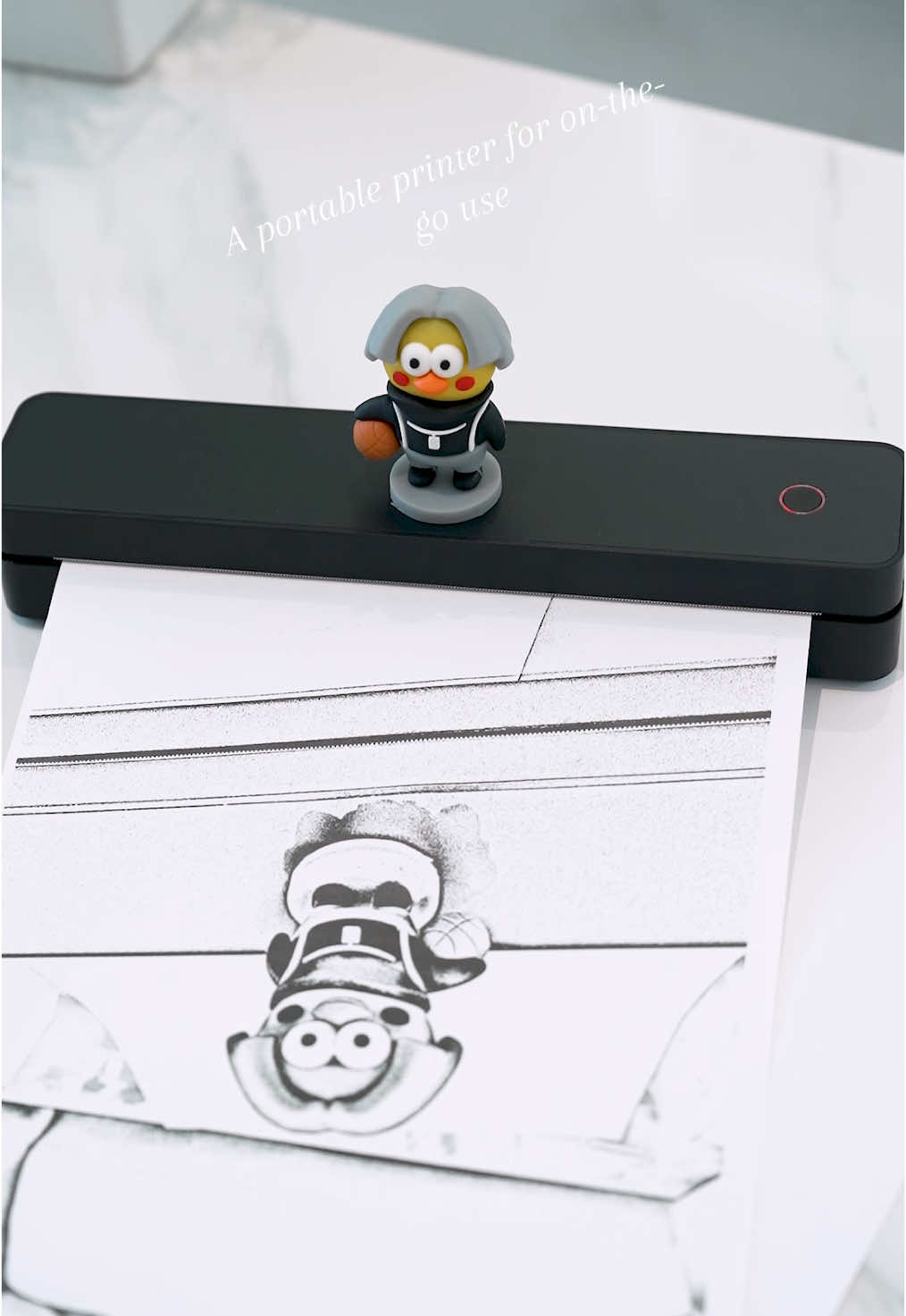 This is a portable printer that you can operate directly from your phone app.you can print you photos or documents anytime;without the need for ink cartridges.#portable #printer 
