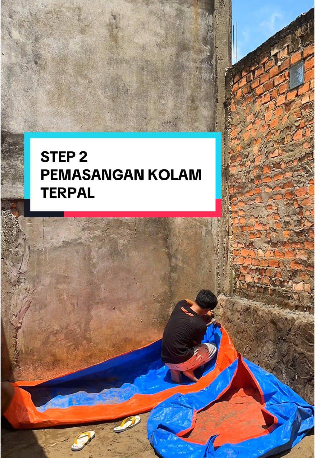 STEP 2 || PEMASANGAN KOLAM TERPAL #budidayalele #ikanairtawar #kumisinovatif #CapCut 