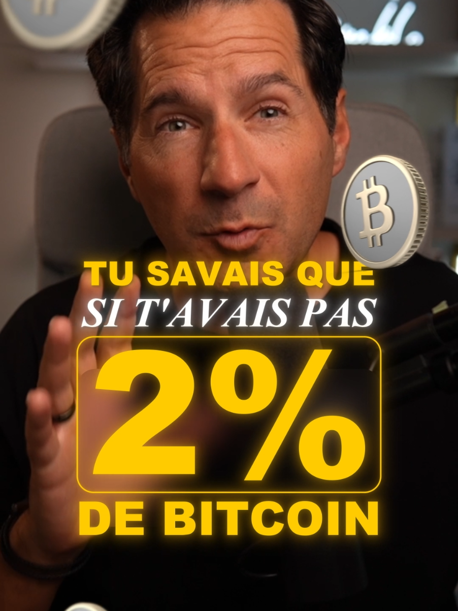 🚨 Si tu n'as pas 2 % en BTC… Tu risques de le regretter ! 👀 #cryptomonnaies #investisement #placements #reussitefinanciere #julienroman 