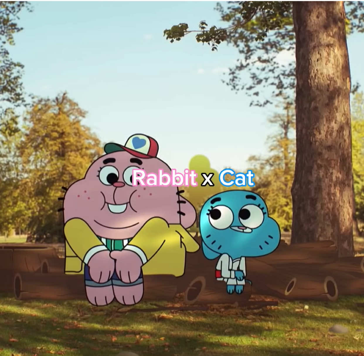 I love this Pink Rabbit x Blue Cat #theamazingworldofgumball #tawog #richardwatterson #nicolewatterson 