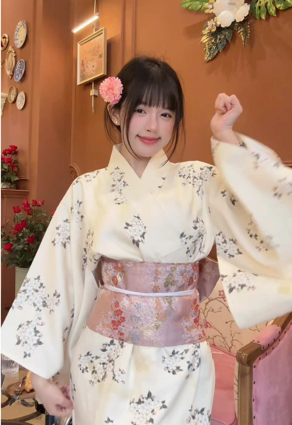 Ohayo 🐰 #konichiwa #kimono 