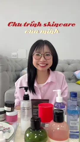Chu trình skincare để dưỡng sáng da của mình nè, mong là sẽ cần thiết cho mn nha 😁😁 #thaydoibanthan #duongda 