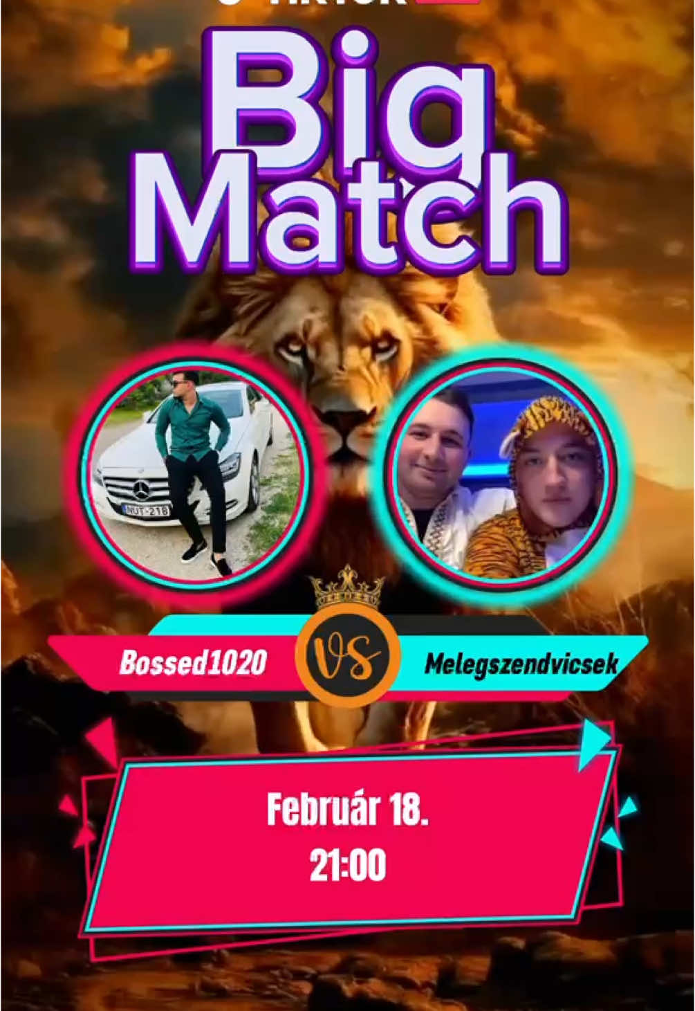 FEBRUAR 18 21:00 BIG MATCH SOK SOK SZERETETTEL VÁROK MINDENKIT!❤️🫶🏽🎉#foryoupage❤️❤️ #foruyou #fyp 