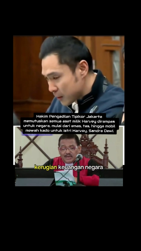 Putusan  sidang harvei moeis #new #news #today #indonesia #fyp #viral #trending #harveymoeis #sandradewi #breakingnews #shorts #law 