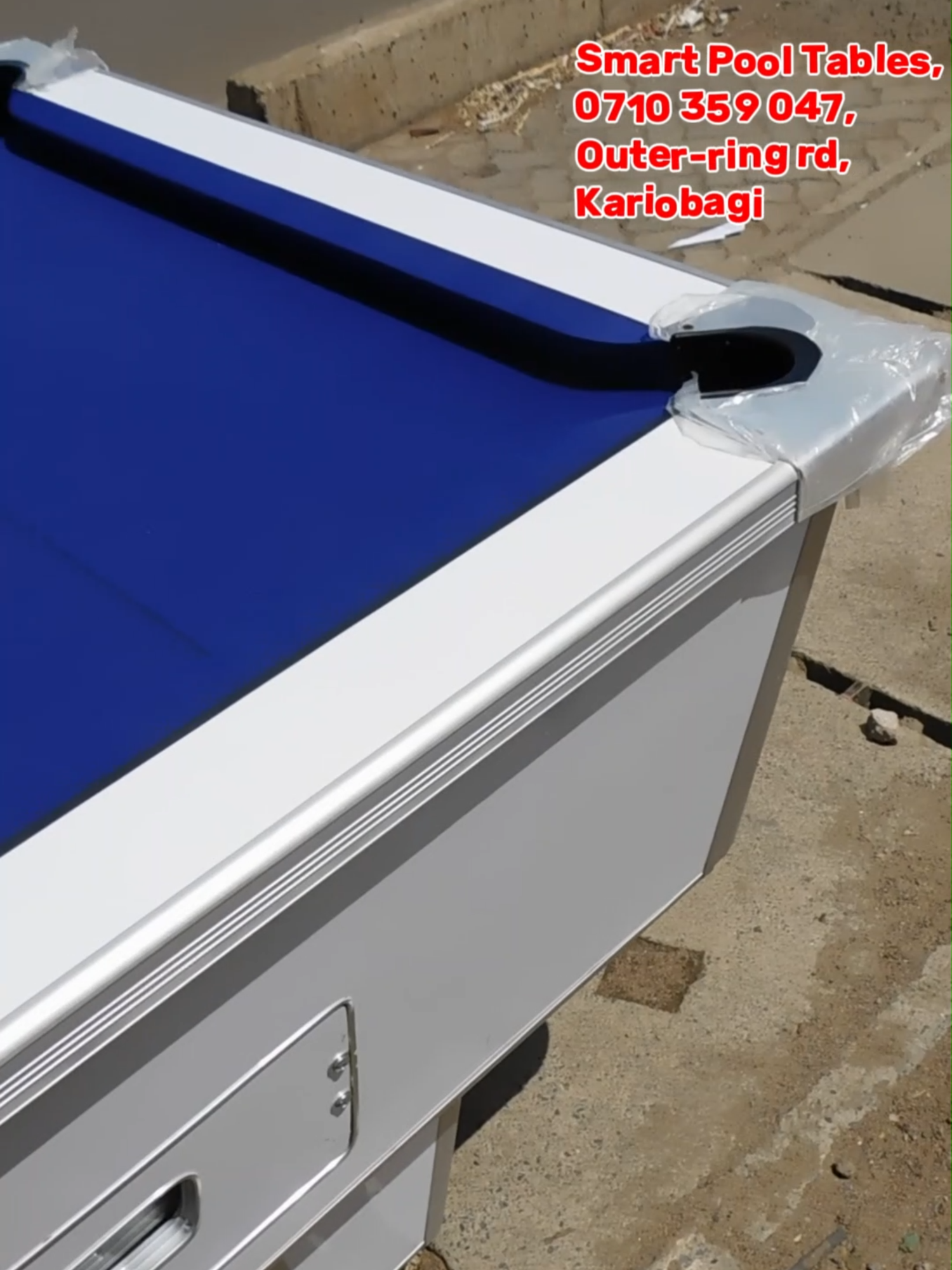 Blue & white pool table picked up by customer from Smart Pool Tables in Nairobi. Contact; 𝟬𝟳𝟭𝟬 𝟯𝟱𝟵 𝟬𝟰𝟳 Visit any of our shops in; 𝙉𝙖𝙞𝙧𝙤𝙗𝙞 𝙉𝙖𝙠𝙪𝙧𝙪 𝙀𝙢𝙗𝙪 #pooltable #poolkenya #smartpooltables #8ballpool #whiteball #8ball #nairobitiktokers #8ballpooltrickshot #white #blue #poolplayer #pooltrickshot #poolaccessories #nairobi