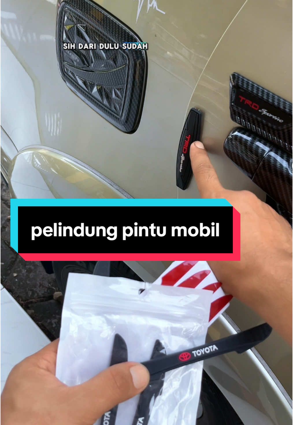 4 pcs pelindung pintu mobil stiker pintu mobil