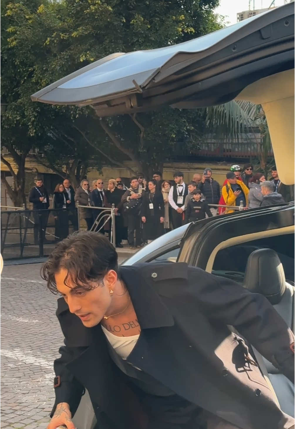 L’arrivo di Damiano David in Sony a #sanremo  #damianodavid #maneskin 