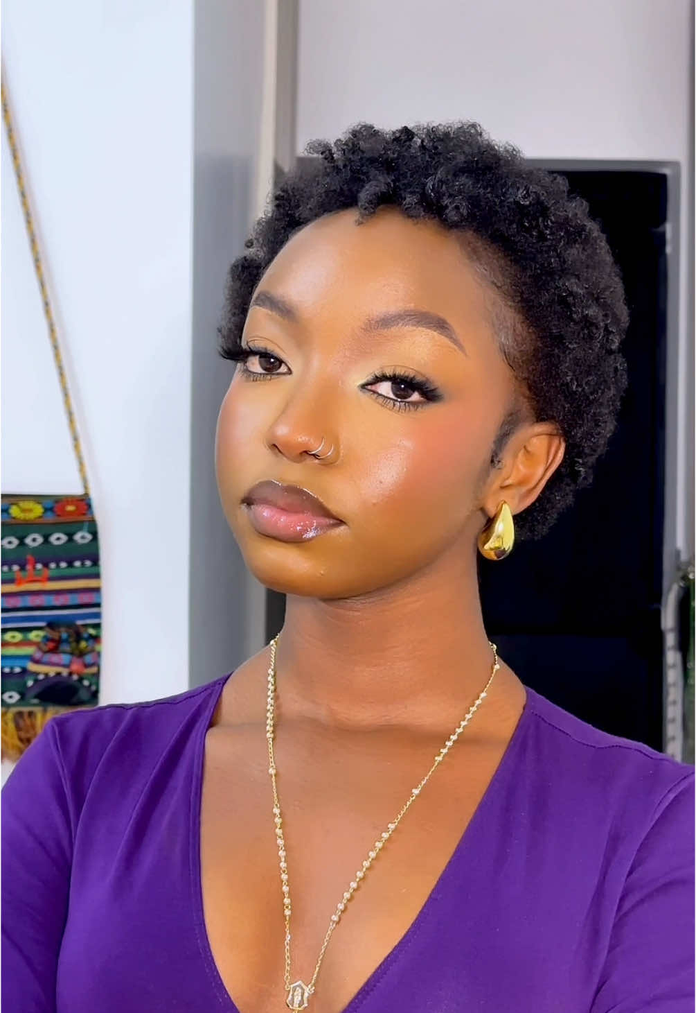 I don’t make the rules..                             #blackgirlmagic #shorthair #shorthairideas #makeupforblackwomen #hairinspo #bantuknots #curlhair #4chair #tiktokkenya #tiktokkenya🇰🇪 #fyp 
