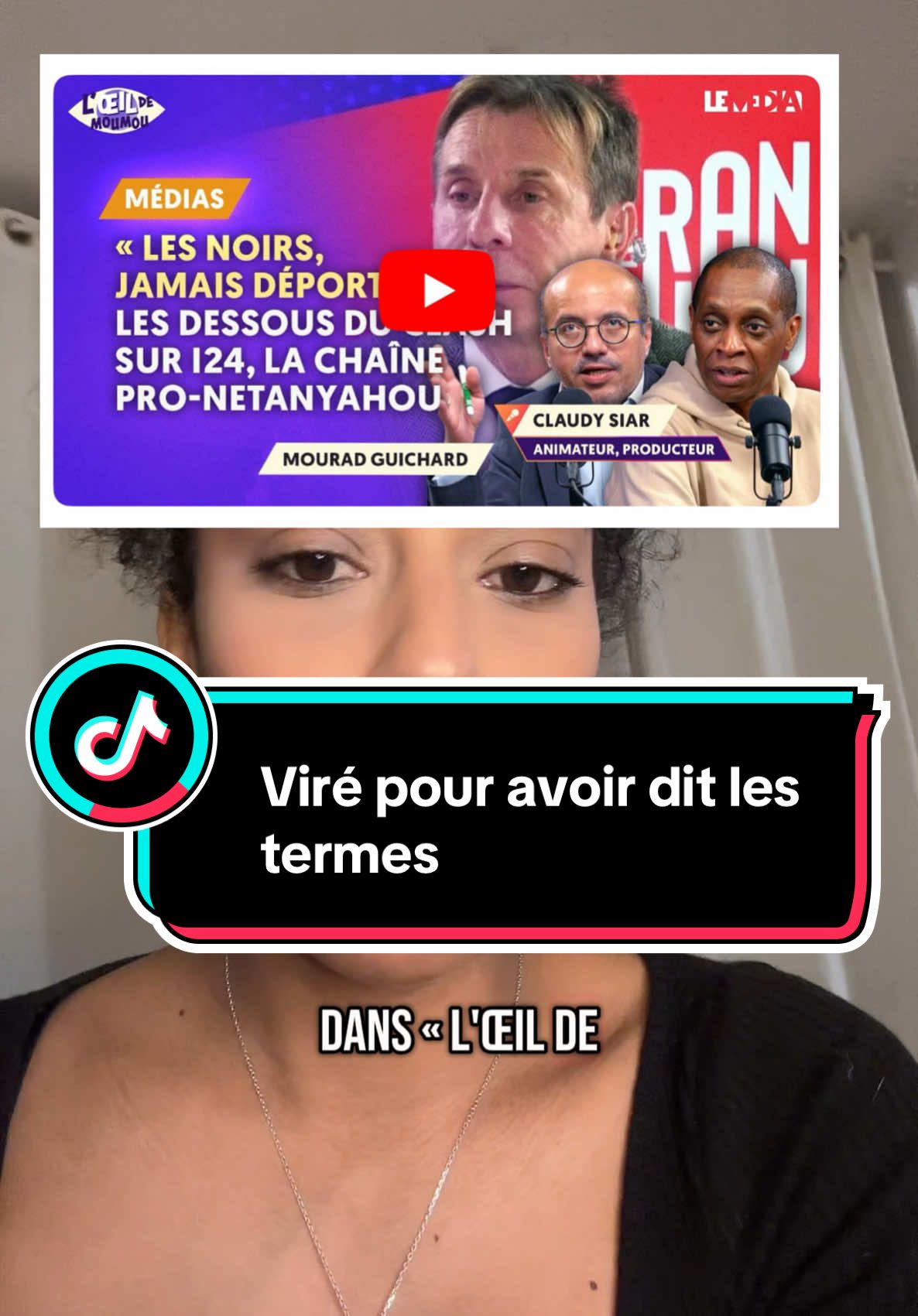 Hallucinant !  Soutien renouvelé à @Claudy Siar « Dyclau »  L’interview a visionner sur la chaîne YouTube de @LE MEDIA  #react #devinelapersonne 