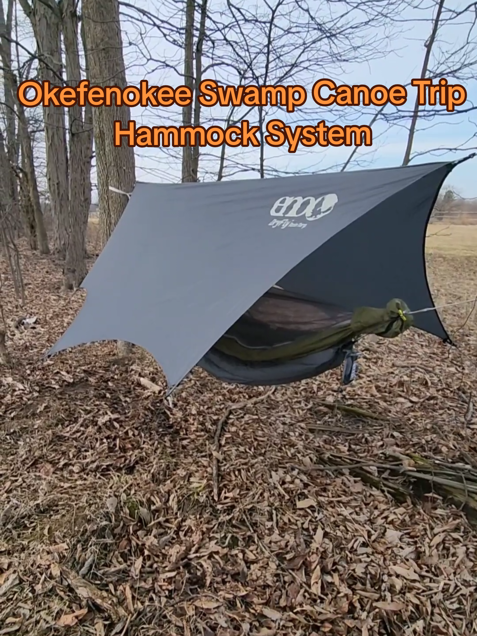 I will be using the @ENO JungleLink Hammock System for my Okefenokee Swamp Canoe trip. This will keep me comfortable, bug free and dry, no matter what challenges the swamp brings. To keep me warm I will be pairing this system with the Vesta top quilt and the Vulcan underquilt. #burningriverbushcraft #eno #enohammocks #hammock #canoeing #okefenokee 