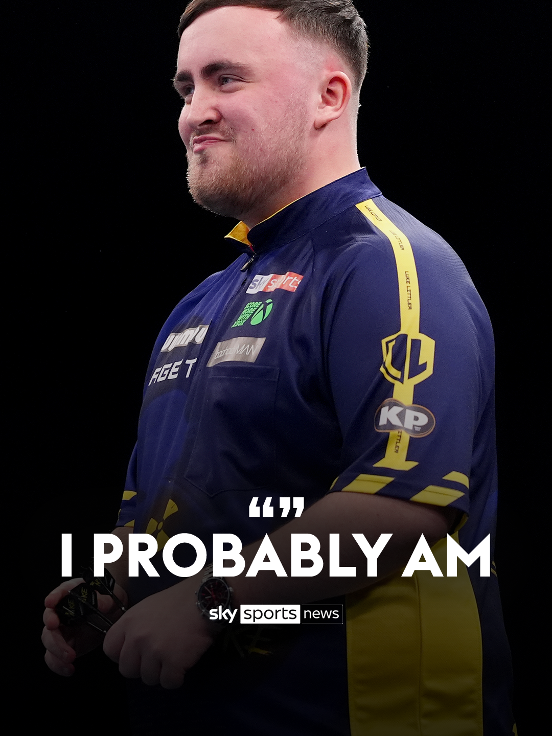 Luke Littler on being asked if he's the best darts player in the world 🎯 #darts #lukelittler #SportsNews