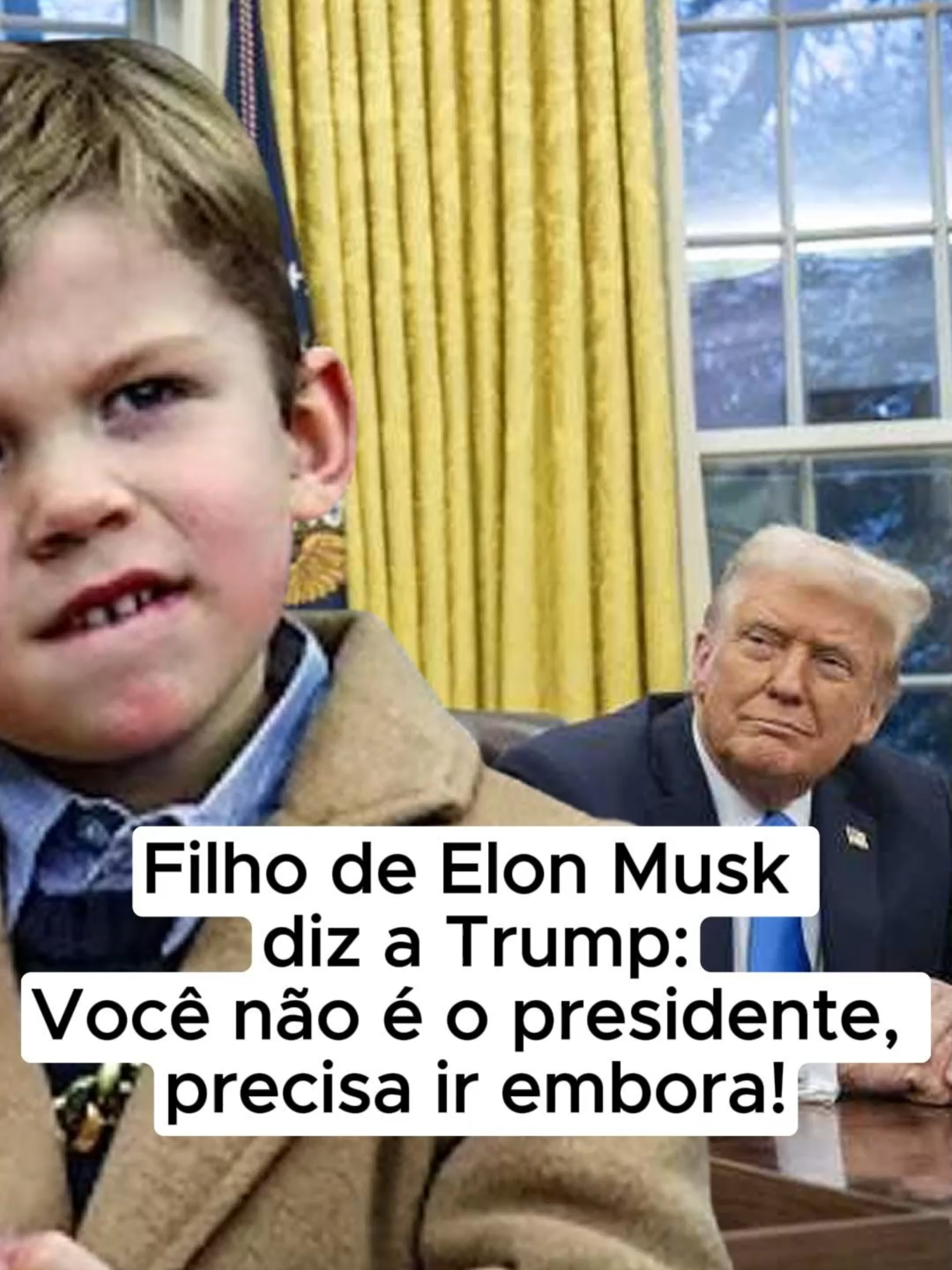 Filho de Elon Musk diz a Trump: Você não é o presidente, precisa ir embora! #filho #elonmusk #diz #donaldtrump #você #nãoé #presidente #precisa #ir #embora