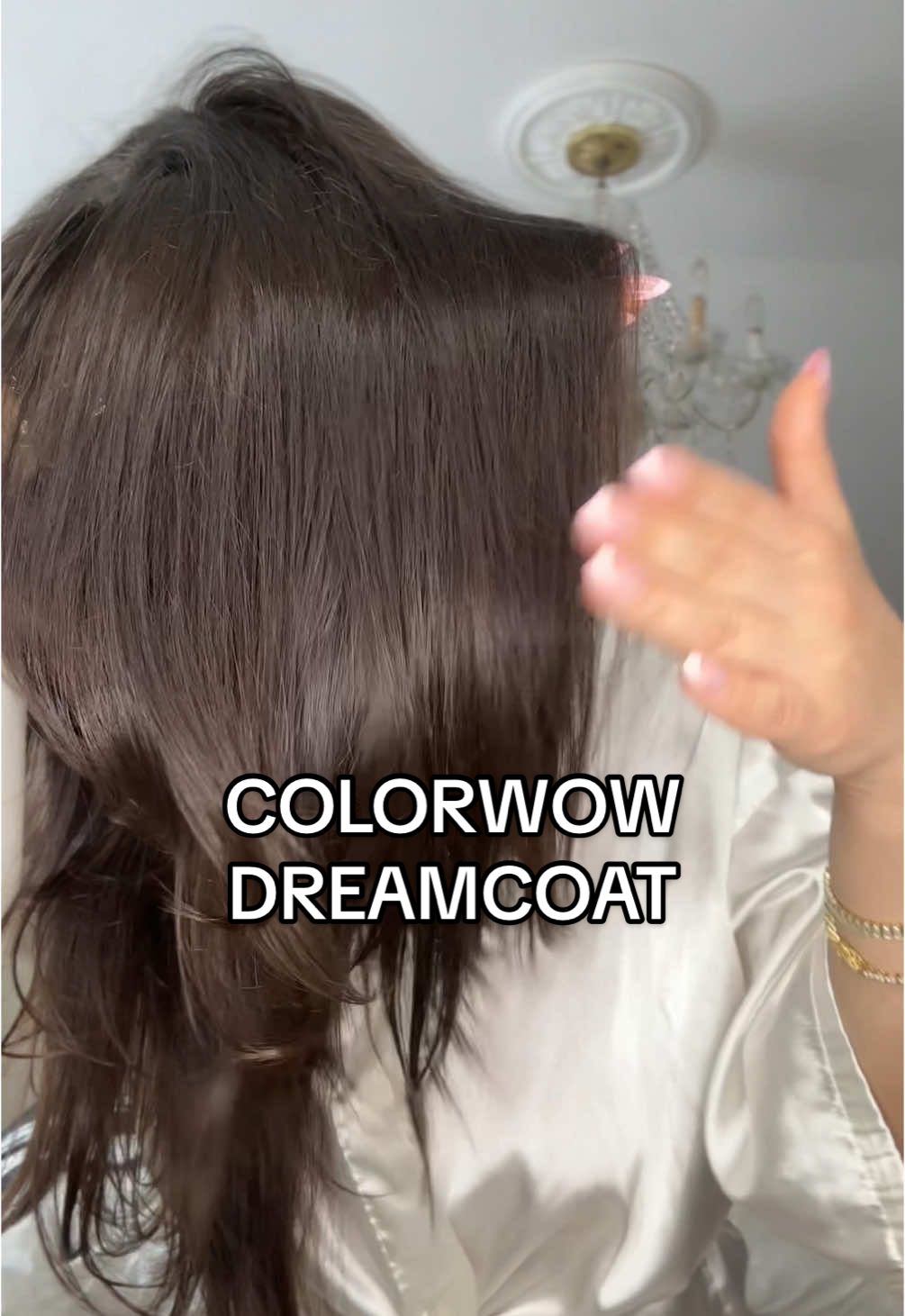 @Color Wow Hair Dream Coat is SO worth the hype. My hair lasted all throughout the snow/ rain and not a sign of frizz!! #colorwow #frizzyhairhacks #colorwowdreamcoat #dreamcoat #waterproofhair #shinyhair 