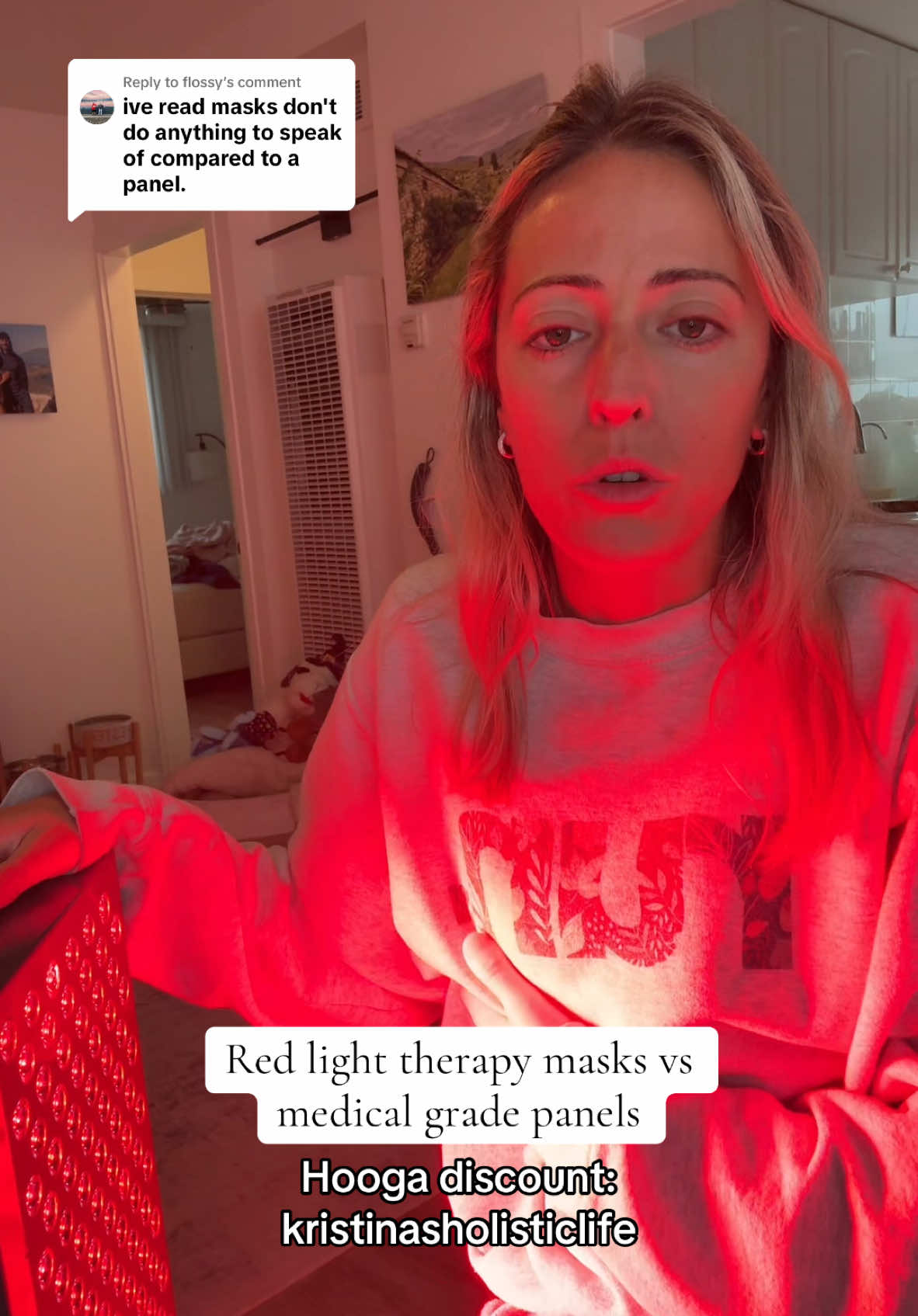 Replying to @flossy @Hooga Health ♥️♥️♥️ #redlighttherapy #redlighttherapybenefits #holistichealth #healthyskin #skinhealth #skinhealing #inflammation #chronicillness 