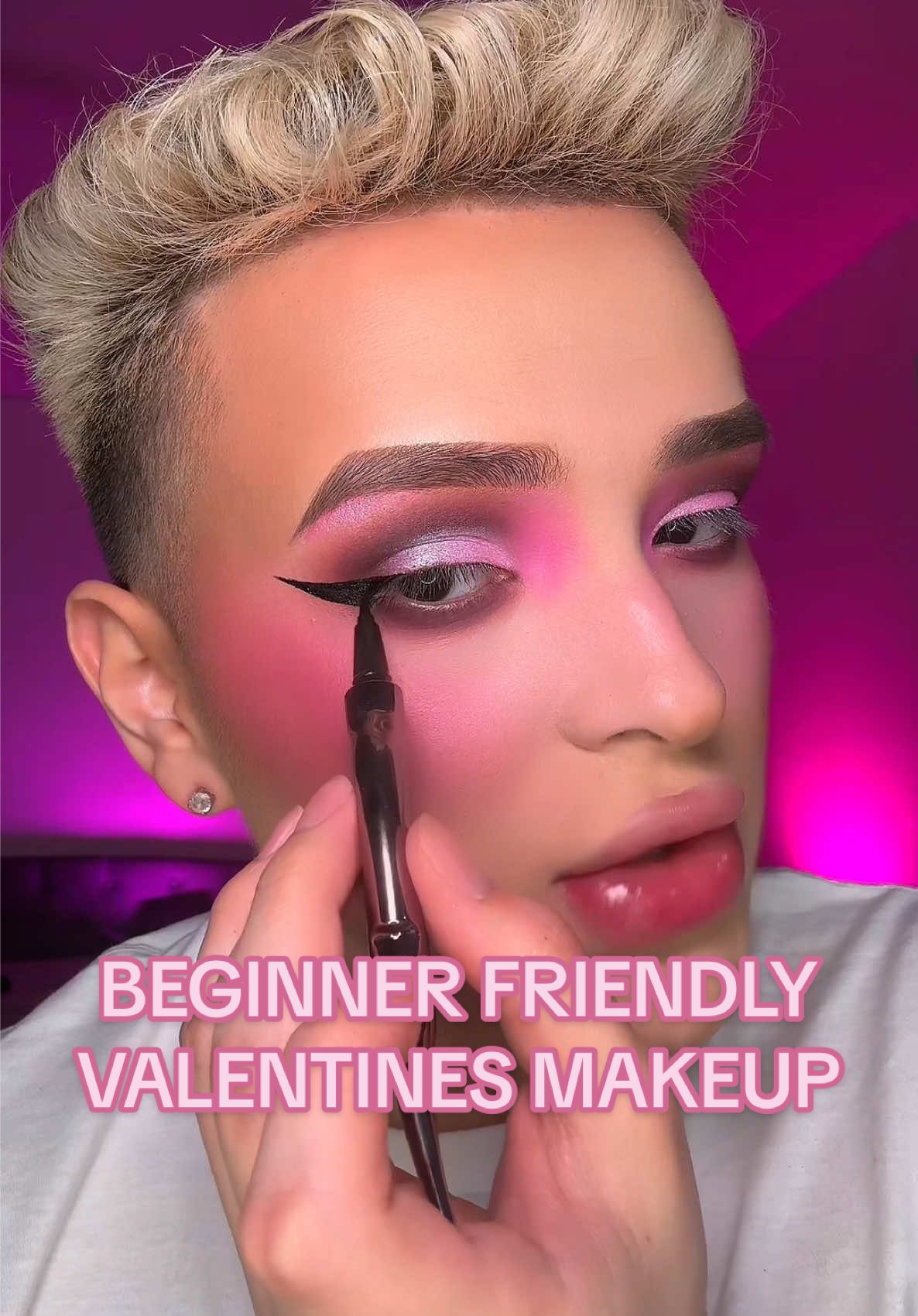 Replying to @Alie_meza here is my beginner friendly valentine’s day makeup tutorial 🩷🥰 who’s celebrating or who’s gonna be alone like me again this year? 😭😩 #fyp #viral #makeup #explore #makeuptutorial #ValentinesDay  #valentines 