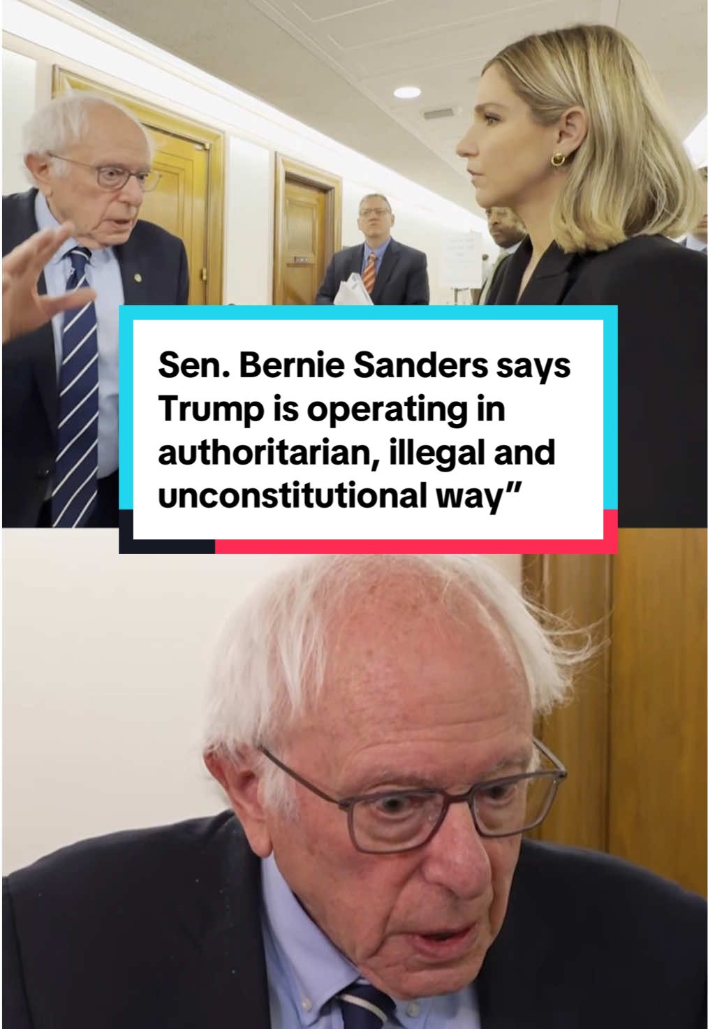 As President Trump says he wants to see the Department of Education closed, Sen. Bernie Sanders (I-VT) tells CBS News Trump is operating in a 