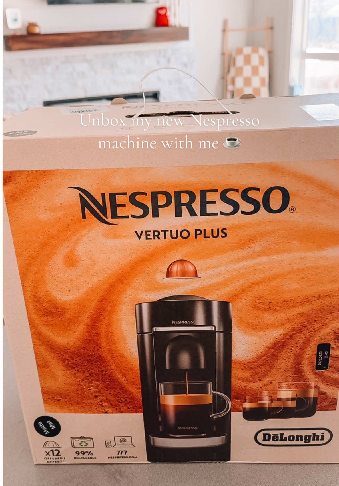 Coffee at home ☕️ #coffeetiktok #coffee #coffeeathome #nespresso #asmr #nespressovertuo #nespressovertuoplus #unboxing #nespressoreview #espresso #coffeetok #coffeelover @Nespresso 