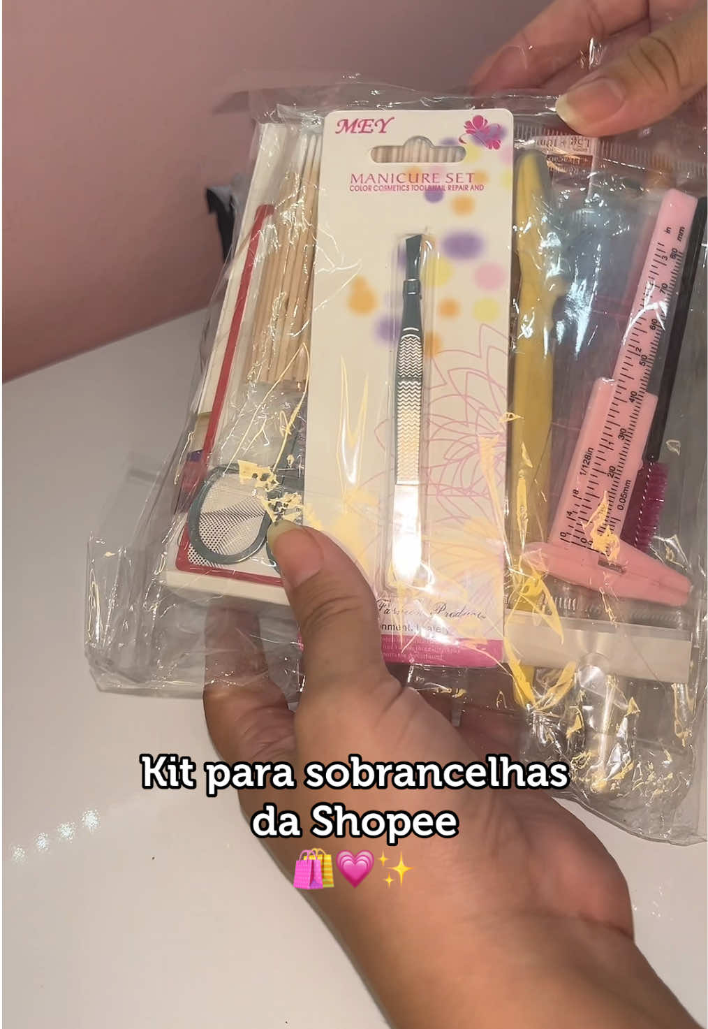 Kit para sobrancelhas 💗✨ #sobrancelhasperfeitas #henna #comprasonline #sobrancelhas #shopee 