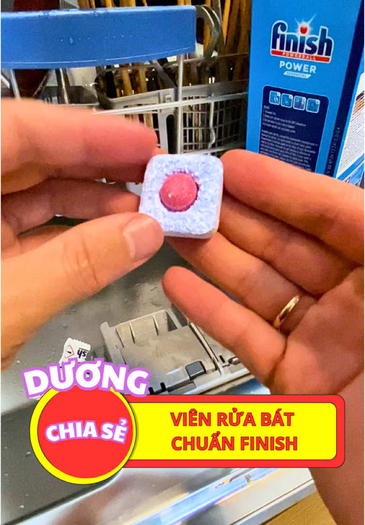 Viên rửa bát finish size vừa đủ, vẫn đảm bảo sạch thơm cho máy cỡ nhỏ và vừa #vienruabatfinish #tienichgiadinh #duongchiase666 